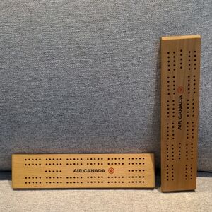 Wooden Cribbage Board - Natural Brown
